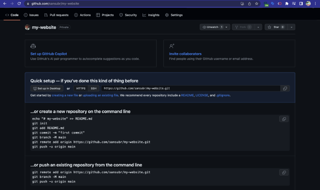git remote add origin
