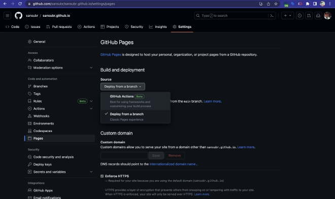 Deploying pages